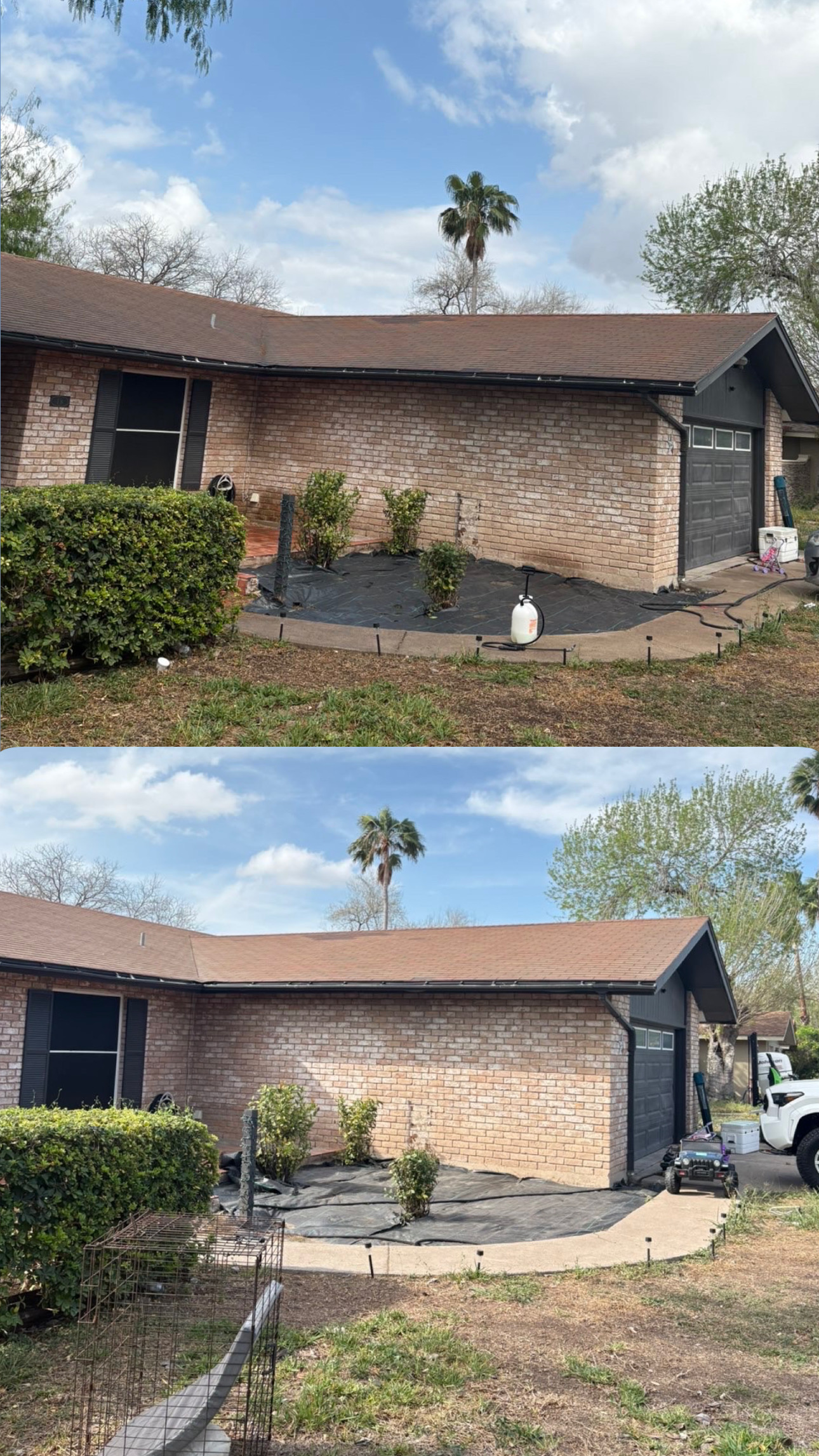 Pressure washing project