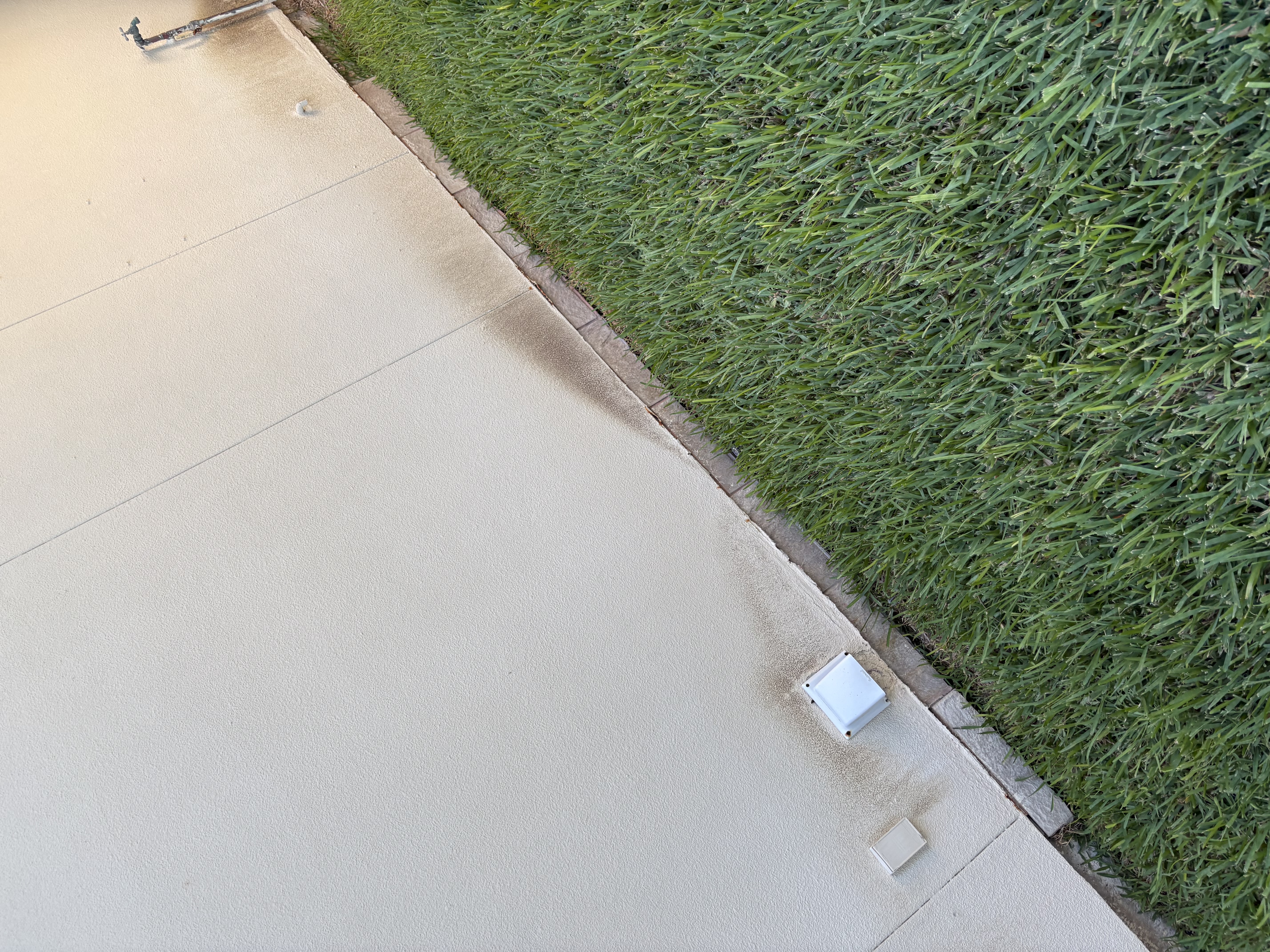 Property before pressure washing