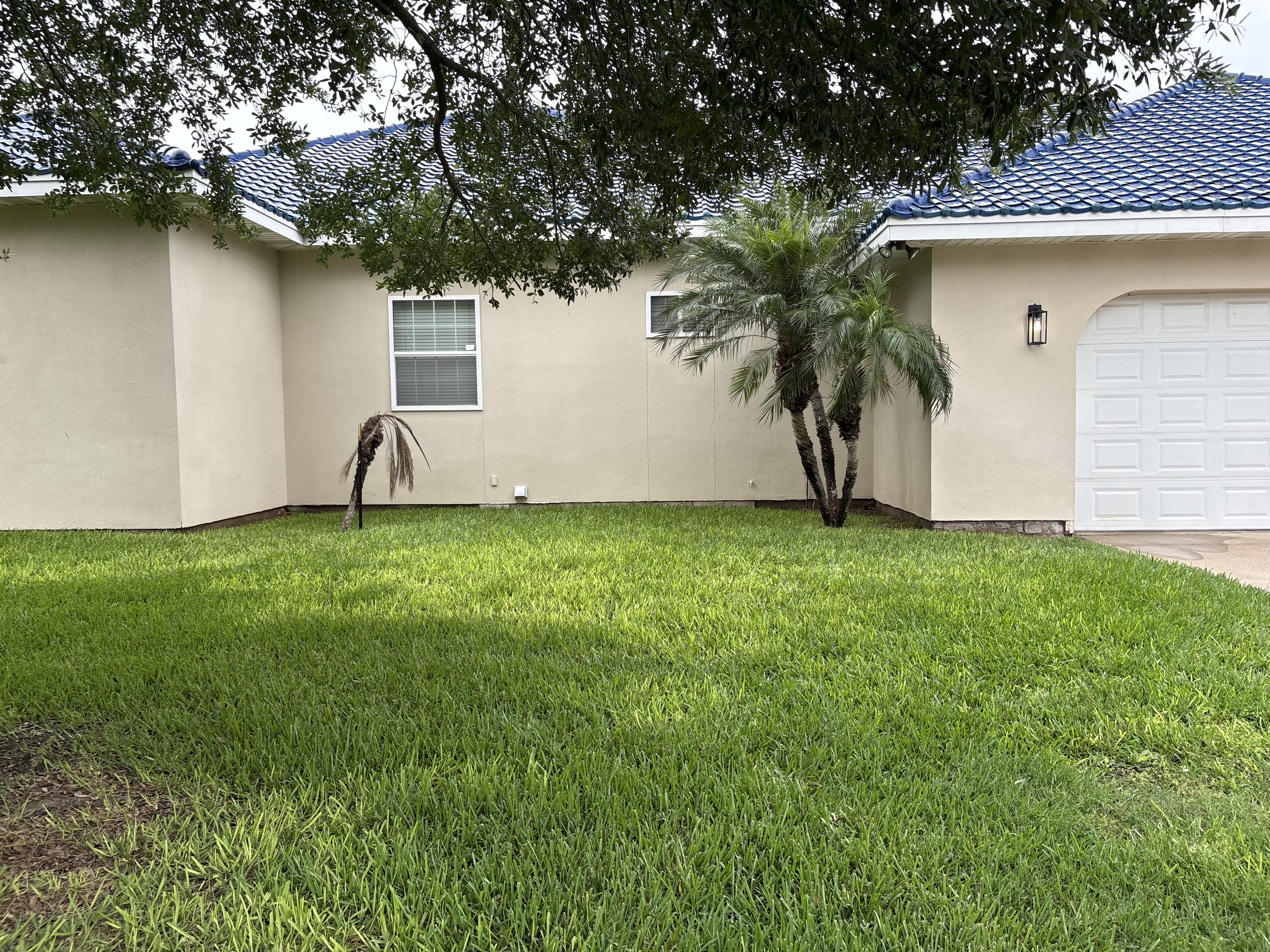 Property after pressure washing